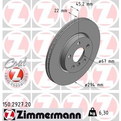 ZIMMERMANN FREN DISKI ON BMW F45 F46 F48 F39 MINI F55 F56 F57 F60 (34116864439)