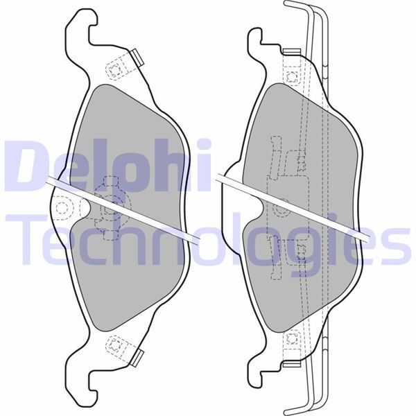 DELPHI ÖN FREN BALATASI ASTRA G 1.2-1.4-1.6-1.7D-1.8-2.0D 98-05 ZAFIRA 1.8-2.0D 16V 98-05 (1605034)
