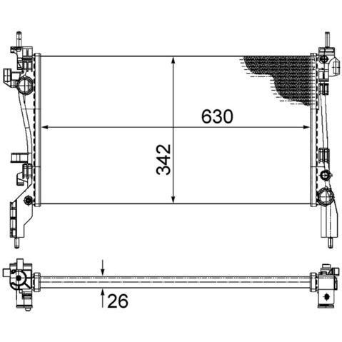 MAHLE RADYATÖR BIPPER-NEMO-FIORINO 1.3 (1330.Y1)