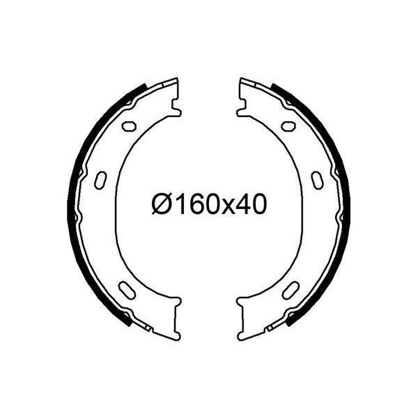 VALEO FREN BALATASI ARKA PARK FRENI MERCEDES SPRINTER B901 B904 . VW LT 28-35-46 (2D0698525B)