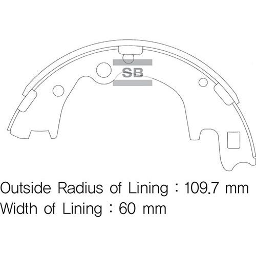 SANGSIN ARKA KAMPANA PABUÇ BALATA HYUNDAI H-1 2.5L D4CB LİBERO KAMYONET 01- (5830547A00)