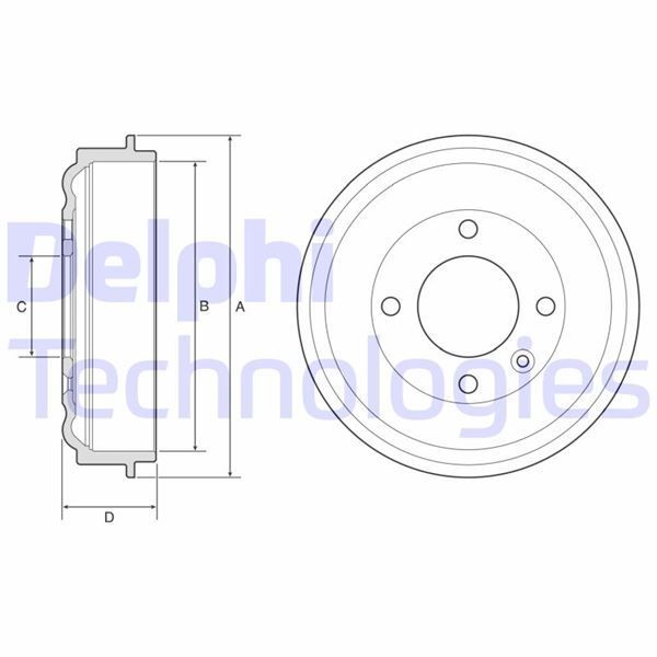 DELPHI ARKA FREN KAMPANASI OPEL CORSA F 19 PEUGEOT 208 19 (9821572480)