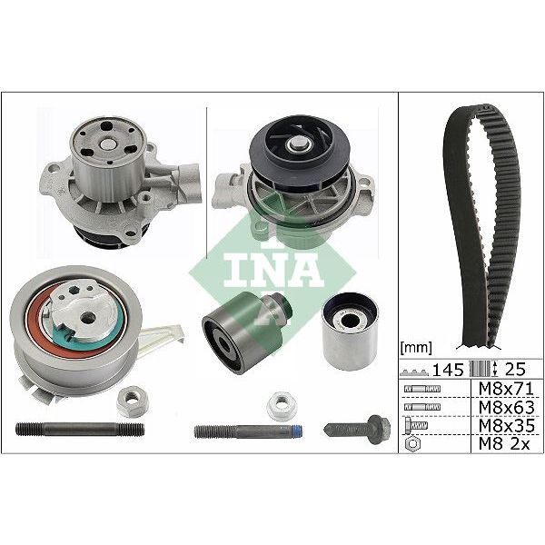 INA TRIGER SETİ DEVİRDAİMLİ (SENSÖRSÜZ) CRAFTER T6 16>2,0 TDI DAUA-DAUB-CGXA-CGXB (04L121011H)