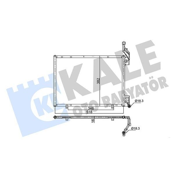 KALE RADYATOR KLIMA RADYATORU KONDENSER FORD B MAX 08> FIESTA 12>17 COURIER 14> 1.5-1.6 TDCI (1856009)