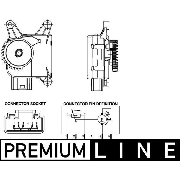 MAHLE KALORIFER AYAR MOTORU POLO4-5 A1 CORDOBA IBIZA (6Q0907511C)