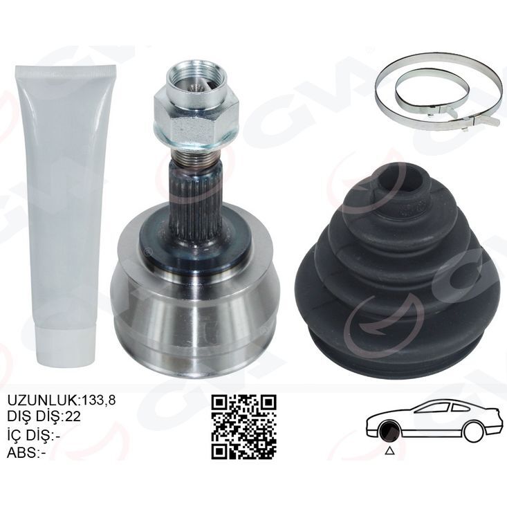 GVA AKS KAFASI DIŞ CORSA D 06>14 COMBO D 12>14 ADAM 12>19 CORSA E 14>19 1.2-1.4 GRANDE PUNTO 22X21X51 (1603315)