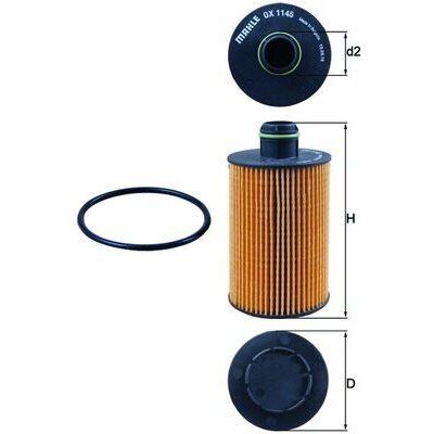 MAHLE YAĞ FİLTRESİ OPEL ANTARA 2.2 CDTI 11 CHEVROLET CAPTIVA 11 CRUZE 2.0 VCDI 11 (4818038)