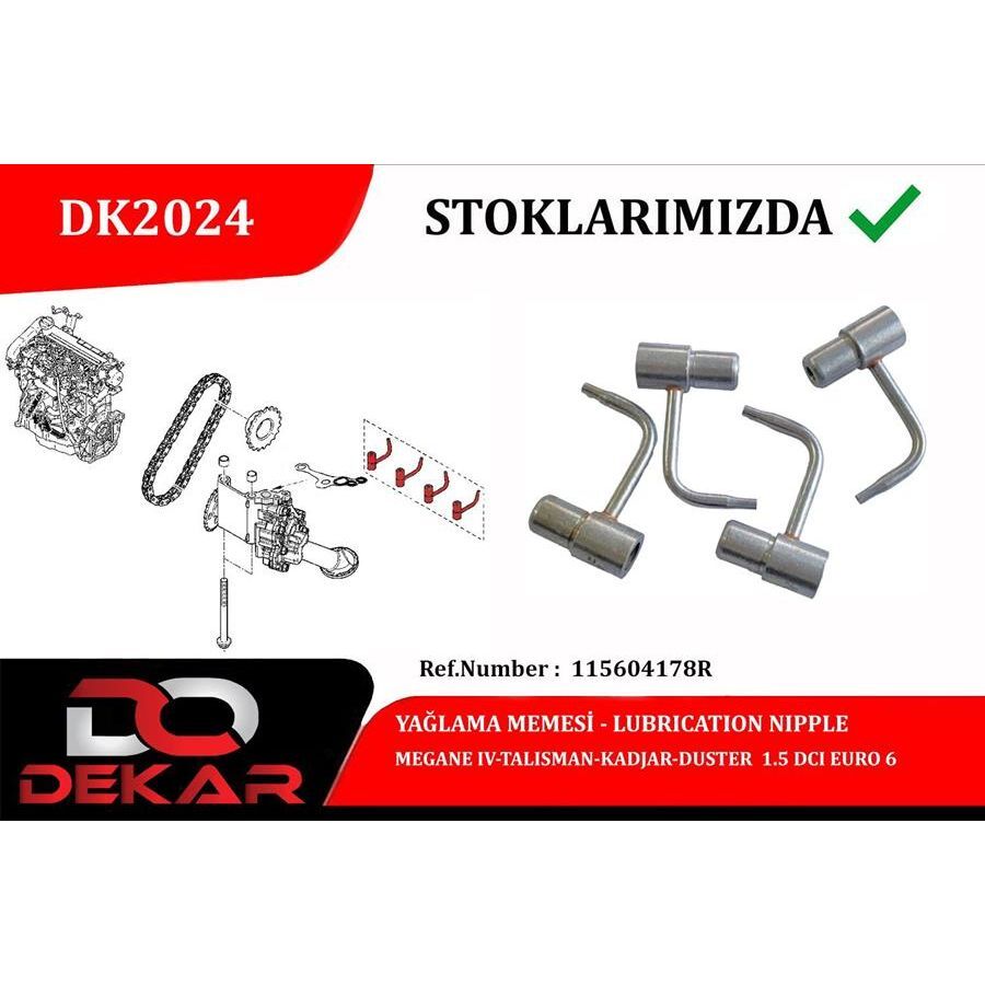 DEKAR YAĞLAMA MEME TK. MEGANE IV-TALISMAN-KADJAR 1.5 (115604178R)