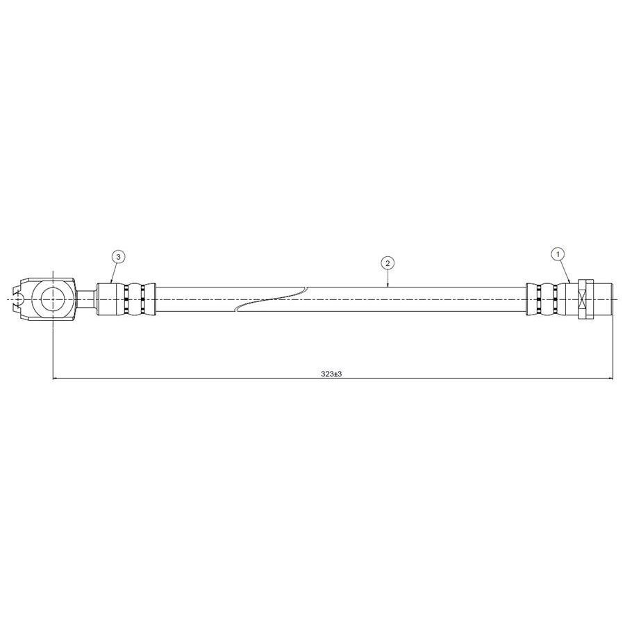 CAVO FREN HORTUMU ARKA PASSAT 98-04 (4B0611775A)