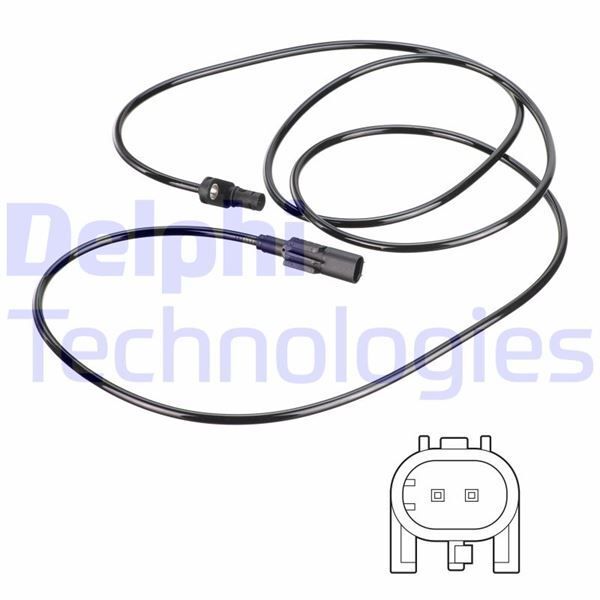 DELPHI ABS SENSORU ARKA SOL MERCEDES SPRINTER B906 . VW CRAFTER 30-35-50 (2E0927801)