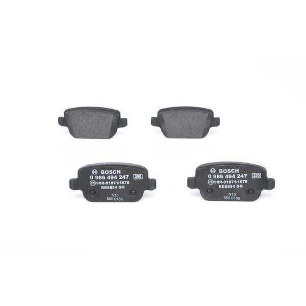 BOSCH ARKA FREN BALATASI MONDEO IV CA2 07 14 S-MAX 09 06 S-MAX 09 KUGA I 08 12 GALAXY III 06 VOLVO S80 II 06 S80 07 V70 06 V70 07 XC70 06 FREELANDER 2 2.2 (30794553)