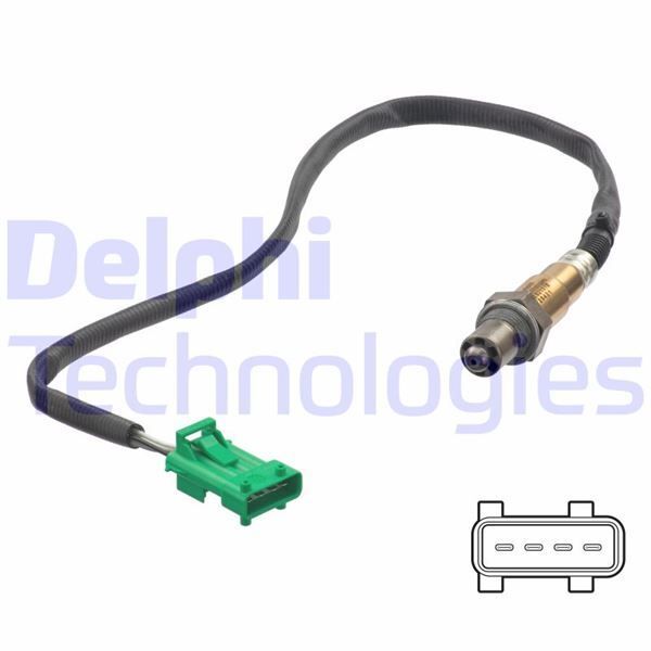 DELPHI OKSİJEN SENSÖRÜ ÖN P207-P208-P308-P508-P3008-P5008-RCZ-C4-C5-DS3-DS4-DS5 1.6 THP EP6 4 KUTUP (1609345380)