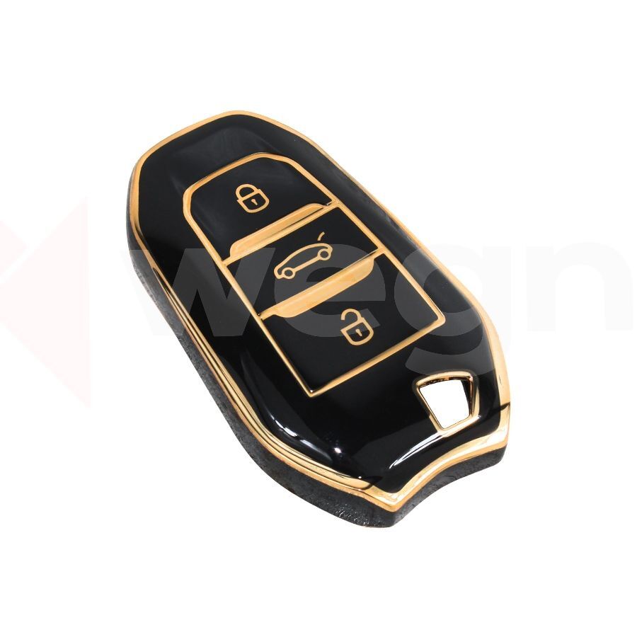 WEGNA KONTAK ANAHTAR KUMANDA KORUYUCU KILIF TPU SİLİKON SİYAH CITROEN C5 AIRCROSS-C3-C4-C-ELYSEE (AKSESUAR)