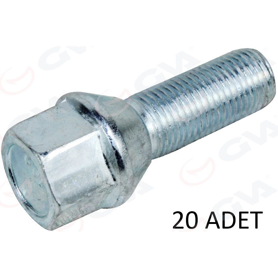 GVA BİJON CİVATASI GALVANİZ FIAT DOBLO Y.M EGEA CITROEN-PEUGEOT-OPEL-FORD AA17-M12X1.25X28 PAKET ADE T : 20 (11294235)