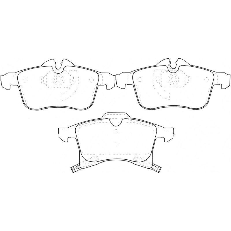 SANGSIN ÖN FREN BALATASI ASTRA H 04> MERIVA A-B 03> ZAFIRA 05> CORSA C-D 03> COMBO C-D 04> (1605080)