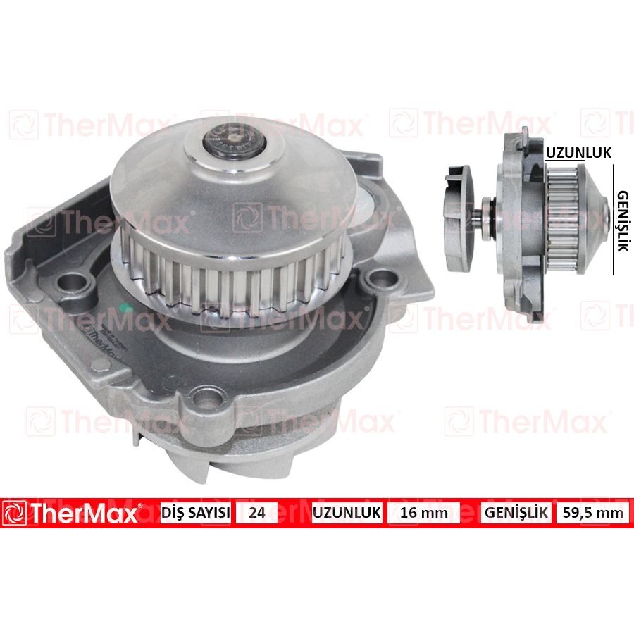 THERMAX SU POMPASI FIAT ALBEA 03 07 DOBLO 01 10 PALIO 96 05 PANDA 03 PUNTO 99 09 SIENA 97 02 LANCIA Y YPSILON 96 6 1.1 1.2 1.4 16V (46526243)