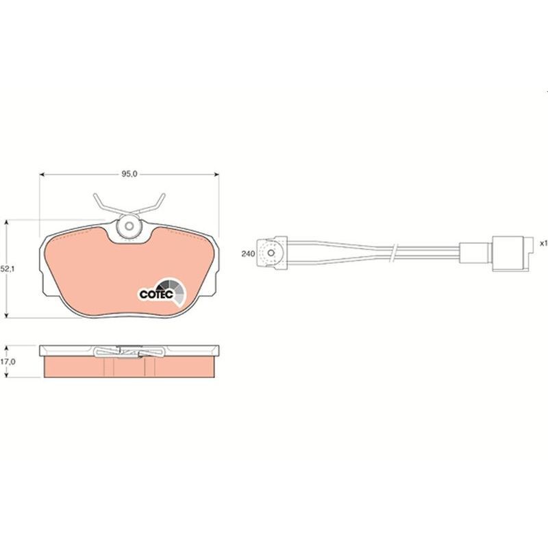 TRW FREN BALATASI ON BMW E30 81 93 (34111161347)