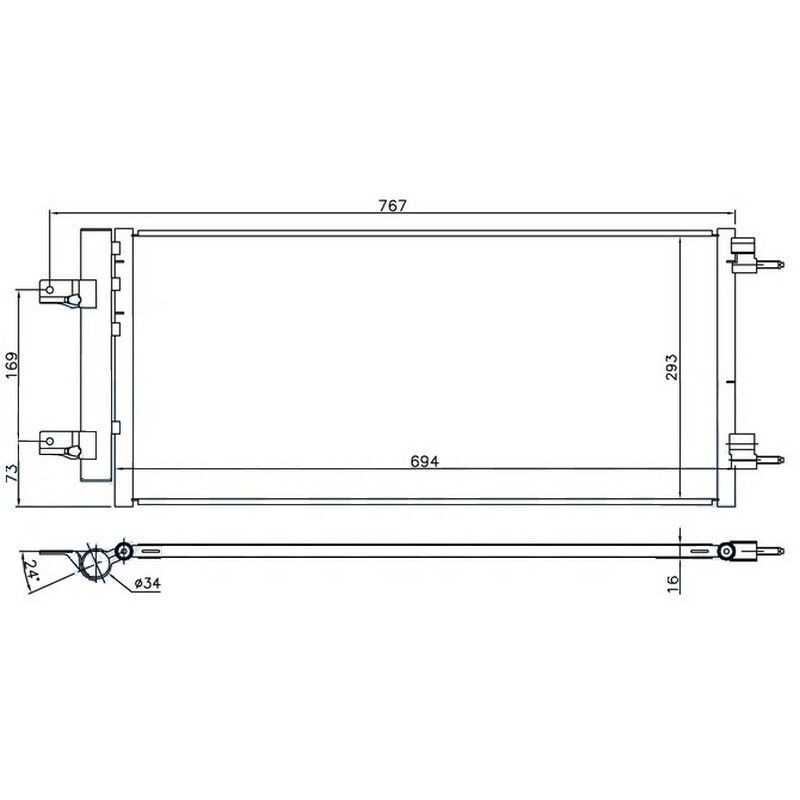 ORIS KLİMA RADYATÖRÜ KONDANSATÖRÜ OPEL ASTRA K 15 22 (13475956)