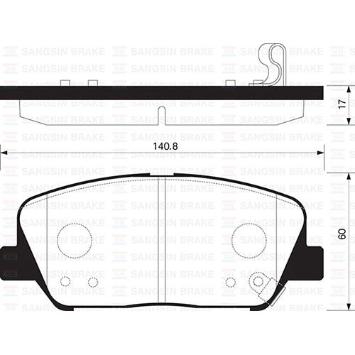 SANGSIN ÖN FREN BALATA HYUNDAI İ30 1.6L G4FD GDİ GAMMA 140HP 11-> 1.4L 1.6L CRDI DİZEL 12-> / KIA CEED 1.6L GDI BENZINLI 12-> 1.4L 1.6L CRDI DİZEL 12-> 15 JANT IÇIN (581012VA70)