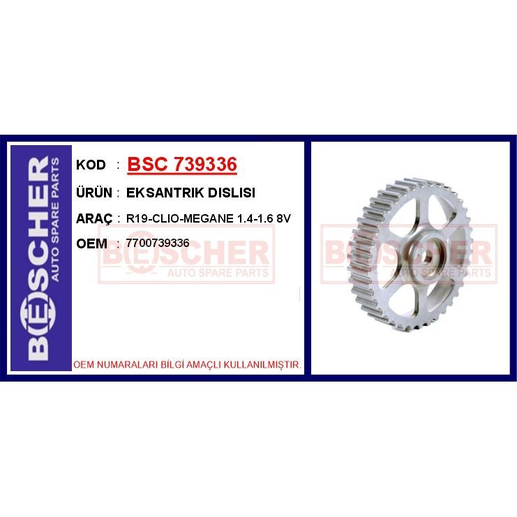BESCHER EKSANTRIK DISLISI R19-CLIO-MEGANE 1.4-1.6 8V (7700739336)