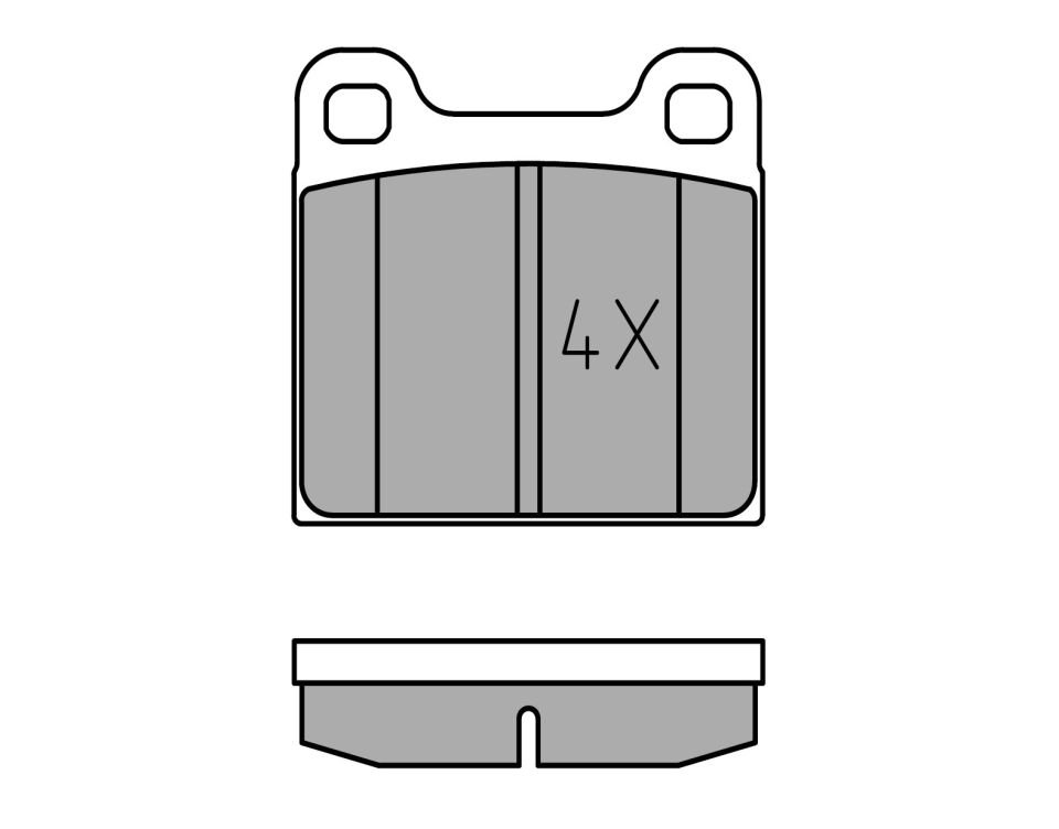 Kyburg Fren Balatası Arka W115 M116 W123 W126 (A001 420 06 20)