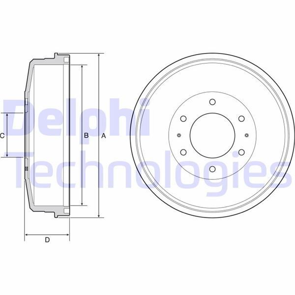 DELPHI FREN KAMPANASI ARKA L200 (4615A127)