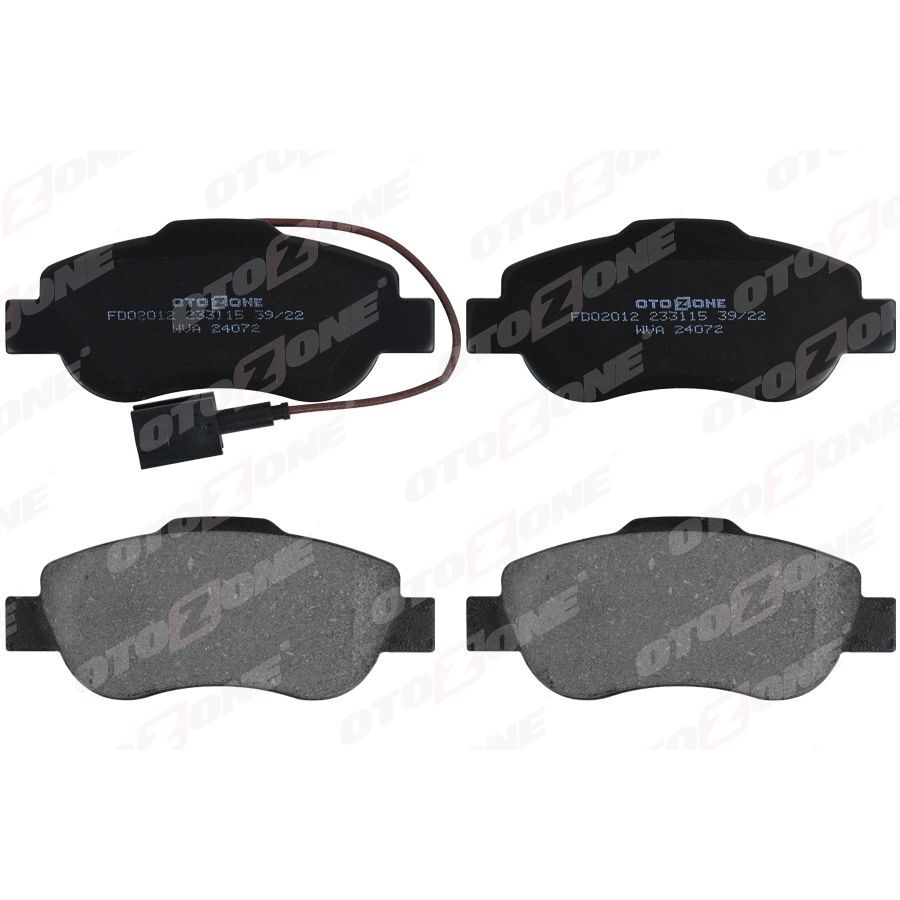 OTOZONE ÖN BALATA DOBLO 1.3-1.6-1.9 JTD 02 > FIORINO 1.3-1.4 MTJ 08 > FIAT 500 1.4 07 > (7364636)