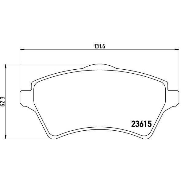 BREMBO ÖN FREN BALATASI. FREELANDER I. 1998>06 . (LR021899)