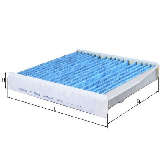 MAHLE POLEN FİLTRESİ KARBONLU VOLVO S60 2001-2010 S80 98-06 V70 99-07 XC70 02-07 XC90 02-14 ANTİ ALERJİ KABİN FİLTRESİ (30630754)