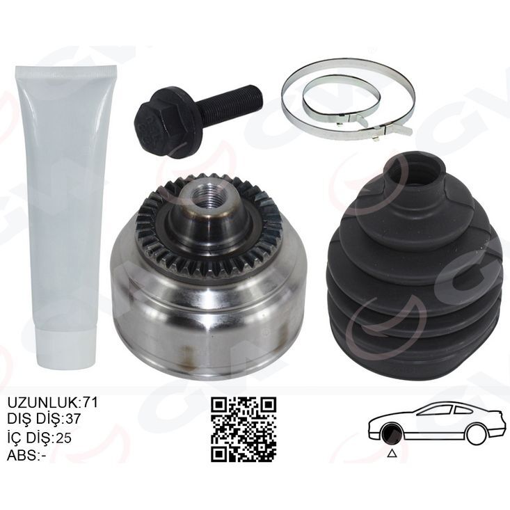 GVA AKS KAFASI DIŞ SAĞ/SOL BMW F10 F12 F13 F06 XDRIVE 71MM (31607618680)