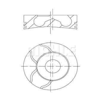 MAHLE MOTOR PISTON SEGMAN 0.40 88.00 DUCATO III-IVECO DAILY-KARSAN JEST 11>14 2.3JTD C13 F1A EURO5 F1AE3481E (1017002AA)