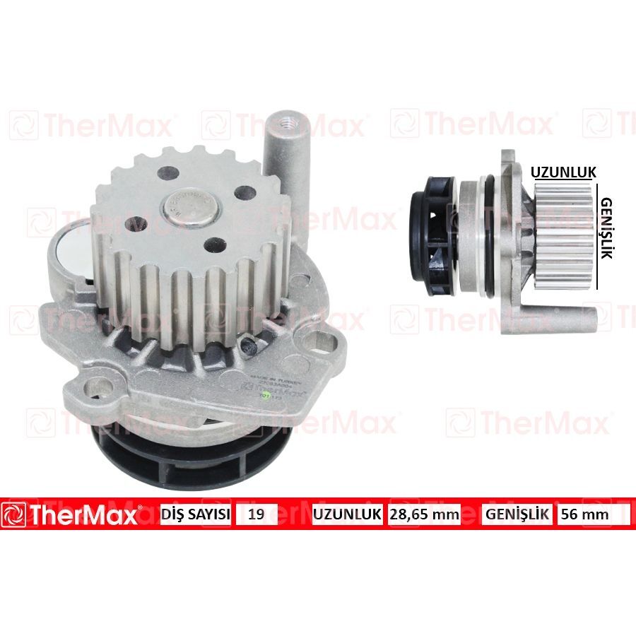 THERMAX DEVİRDAİM CRAFTER-T6-A3-JETTA-CADDY-POLO-PASSAT 1.2-1.6-2.0TDI CAYB/C/D-CAAB/C-CKUB-CFFB-CAGA T (03L121011)