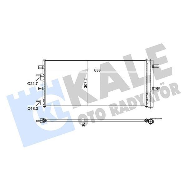 KALE RADYATOR KLIMA RADYATORU KONDANSER MONDEO 14 1.0-1.5 ECOBOOST 1.5 TDCI 2.0 TDCI (DG9H19710AE)