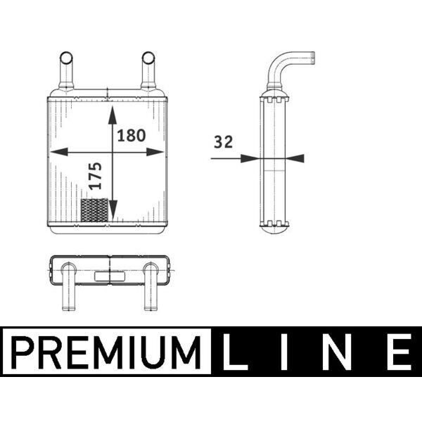 MAHLE KALORIFER RADYATORU MERCEDES ARKA VITO W639 03 (A0038357601)