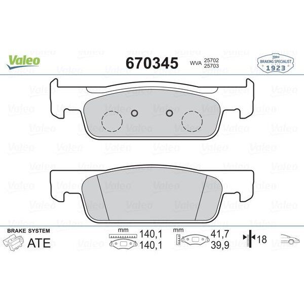 VALEO ÖN FREN BALATA RENAULT CLIO IV 12> DACIA LOGAN II 12> SANDERO II 12> (410602581R)