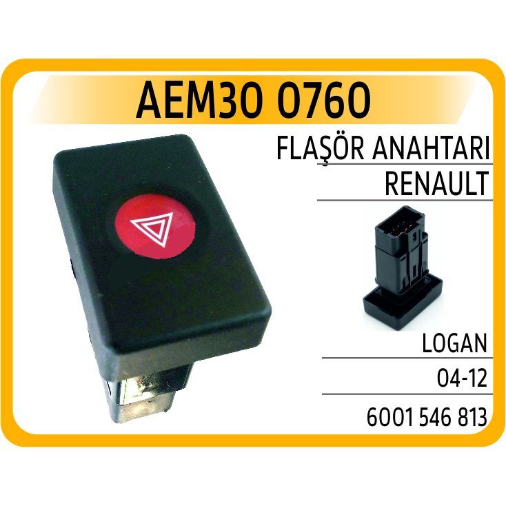 AEM FLAŞÖR ANAHTARI RENAULT LOGAN 04-12 (6001546813)