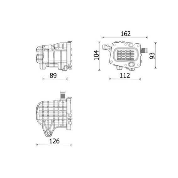 MAHLE EGR VALFİ SOĞUTUCUSU PEUGEOT P308-P508-P3008-P5008-EXPERT-BOXER CITROENC4-C5-DS4-DS5-JUMPER-JUMPY 2. 0-2.2 HDI FORD KUGA II 14> MONDEO V 14> FOCUS III 11>17 S-MAX 14> 2.0 TDCI (9807593080)