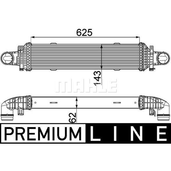 MAHLE TURBOSARJ RADYATORU MERCEDES W204 S204 C204 C218 W212 C207 X204 (A2045000200)