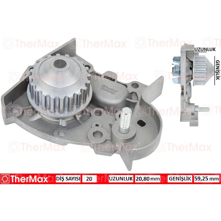 THERMAX DEVİRDAİM KNG 97 CLIO II 98-05 MGN 96 E7J RN-RT-RXE 1.4 PA633 T (7700866518)