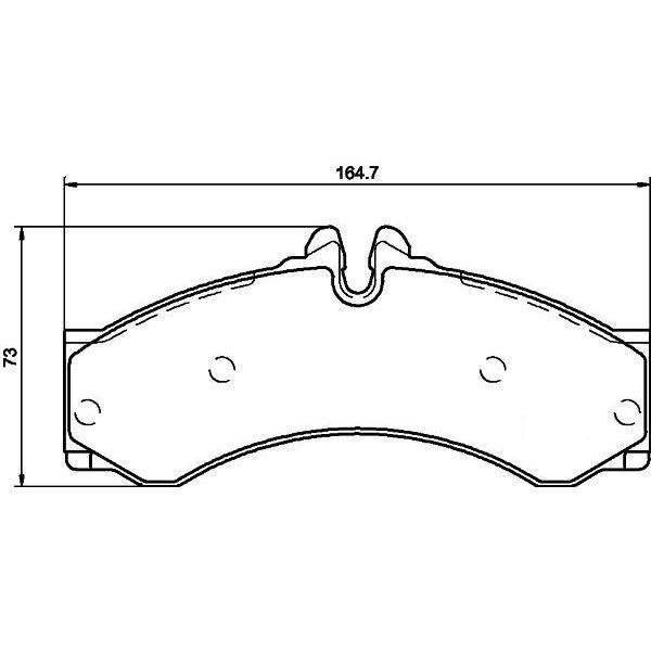 VALEO FREN BALATASI ON ARKA MERCEDES SPRINTER B901 B904 . VW LT 28-35-46 (2D0698151A)