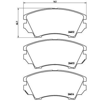BREMBO ÖN BALATA OPEL ASTRA J 12 >14 > INSIGNIA 08 >11 > ZAFIRA 11 > SAAB 9.5 10 >17 JANT GDB1783 (1605317)