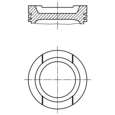 MAHLE PİSTON GOLF PASSAT BFQ-ALZ-BSE -BGU (81,50MM 0,50) (06A107065BJ)