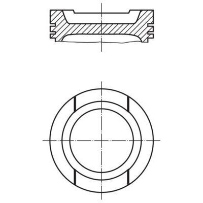 MAHLE PİSTON GOLF PASSAT BFQ-ALZ-BSE -BGU (81,50MM 0,50) (06A107065BJ)