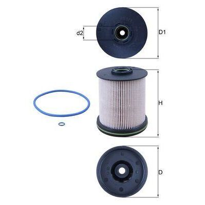 MAHLE KX491D YAKİT FİLTRESİ ASTRA K 1.6 CDTİ 15 > B16DTE-B16DTH-B16DTI (13539108)