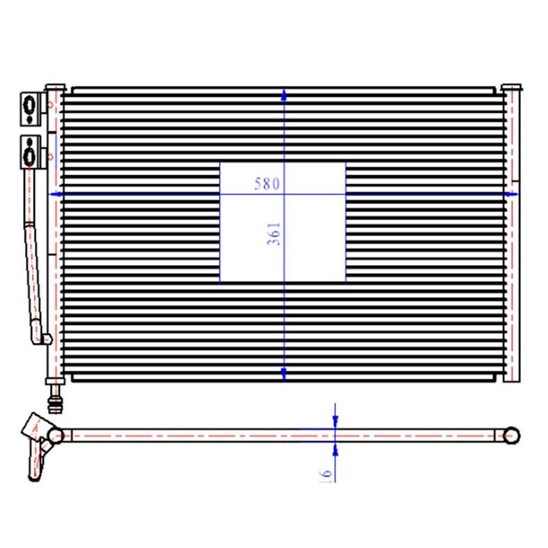 ORIS KLIMA RADYATORU KONDANSER FIESTA FUSION 1.25 1.4 1.6 1.4TDCI 02 08 MAZDA 2 125 1.4 (1384859)