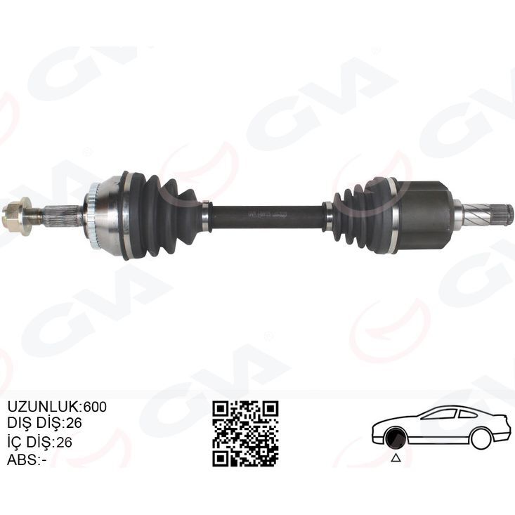 GVA KOMPLE AKS SOL V40 I 2.0 T 00>03 S40 I 2.0 T 97>03 OTOMATİK ŞANZIMAN (8251542)