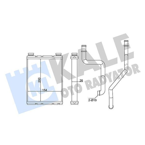 KALE RADYATOR KALORİFER RADYATÖRÜ RENAULT MEGANE III 09 FLUENCE 09 1.4 16V 1.5DCI 1.6 16V (271156272R)