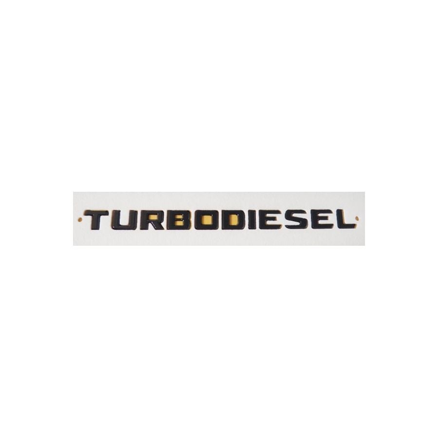 Tip Yazısı Turbodiesel Siyah