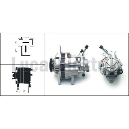 LUCAS ALTERNATOR 12V 75A V.P L300 2.5D (3730042700)
