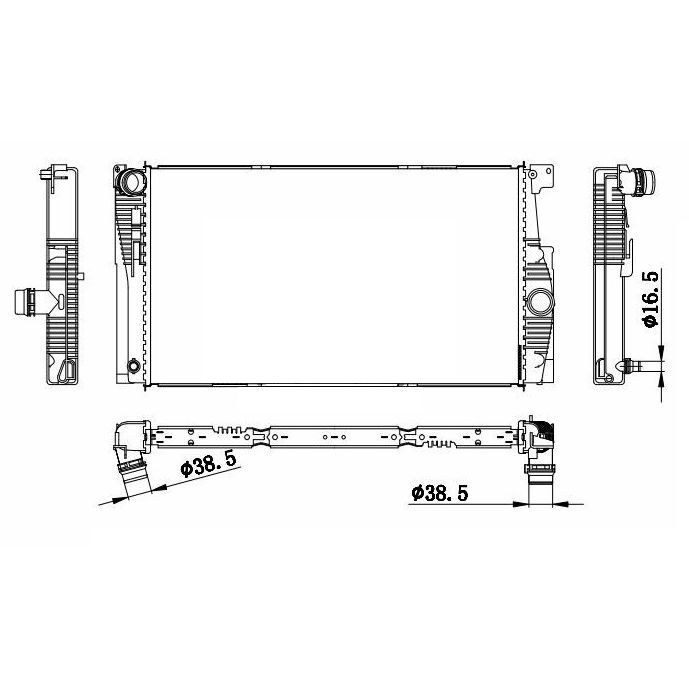 ORIS MOTOR SU RADYATORU BMW F10 F11 N20 OTOMATIK (17118672011)